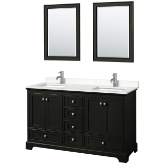 A thumbnail of the Wyndham Collection WCS202060D-VCA-M24 Dark Espresso / Carrara Cultured Marble Top / Polished Chrome Hardware