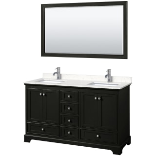 A thumbnail of the Wyndham Collection WCS202060D-VCA-M58 Dark Espresso / Carrara Cultured Marble Top / Polished Chrome Hardware