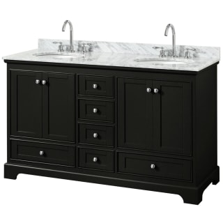 A thumbnail of the Wyndham Collection WCS202060DCMUNOMXX Dark Espresso / White Carrara Marble Top / Polished Chrome Hardware