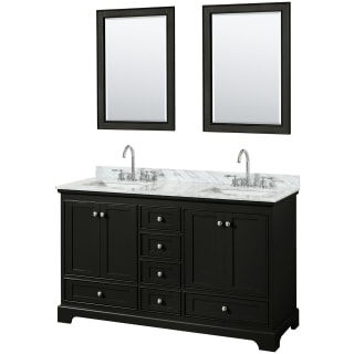 A thumbnail of the Wyndham Collection WCS202060DCMUNSM24 Dark Espresso / White Carrara Marble Top / Polished Chrome Hardware