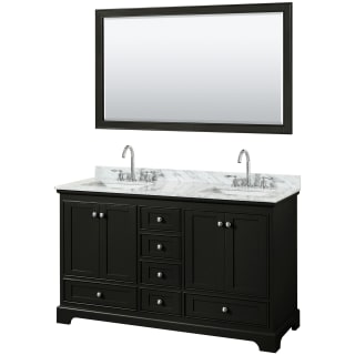 A thumbnail of the Wyndham Collection WCS202060DCMUNSM58 Dark Espresso / White Carrara Marble Top / Polished Chrome Hardware
