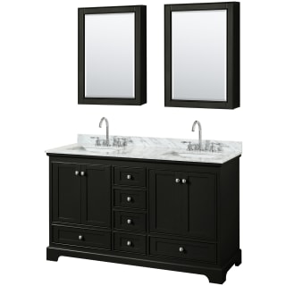 A thumbnail of the Wyndham Collection WCS202060DCMUNSMED Dark Espresso / White Carrara Marble Top / Polished Chrome Hardware