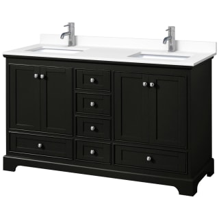 A thumbnail of the Wyndham Collection WCS202060D-VCA-MXX Dark Espresso / White Cultured Marble Top / Polished Chrome Hardware