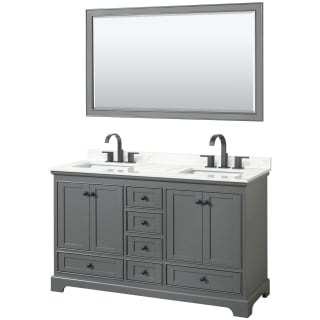 A thumbnail of the Wyndham Collection WCS202060D-QTZ-US3M58 Dark Gray / Giotto Quartz Top / Matte Black Hardware