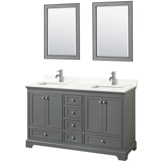 A thumbnail of the Wyndham Collection WCS202060D-QTZ-UNSM24 Dark Gray / Giotto Quartz Top / Polished Chrome Hardware