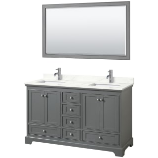 A thumbnail of the Wyndham Collection WCS202060D-QTZ-UNSM58 Dark Gray / Giotto Quartz Top / Polished Chrome Hardware