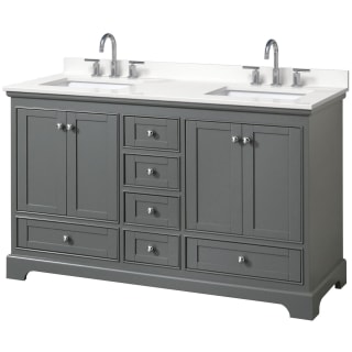 A thumbnail of the Wyndham Collection WCS202060D-QTZ-US3MXX Dark Gray / White Quartz Top / Polished Chrome Hardware