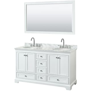 A thumbnail of the Wyndham Collection WCS202060DCMUNOM58 White / White Carrara Marble Top / Polished Chrome Hardware