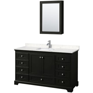 A thumbnail of the Wyndham Collection WCS202060S-VCA-MED Dark Espresso / Carrara Cultured Marble Top / Polished Chrome Hardware