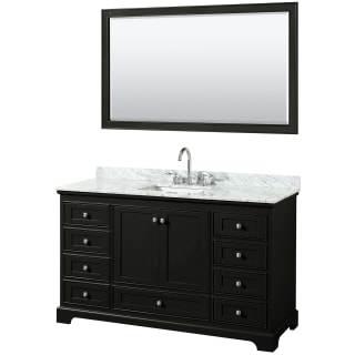A thumbnail of the Wyndham Collection WCS202060SCMUNSM58 Dark Espresso / White Carrara Marble Top / Polished Chrome Hardware