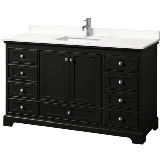 A thumbnail of the Wyndham Collection WCS202060S-QTZ-UNSMXX Dark Espresso / White Quartz Top / Polished Chrome Hardware