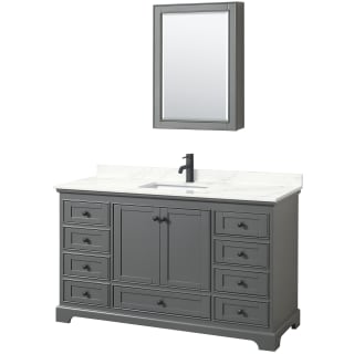 A thumbnail of the Wyndham Collection WCS202060S-QTZ-UNSMED Dark Gray / Giotto Quartz Top / Matte Black Hardware