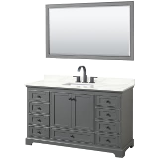 A thumbnail of the Wyndham Collection WCS202060S-QTZ-US3M58 Dark Gray / Giotto Quartz Top / Matte Black Hardware