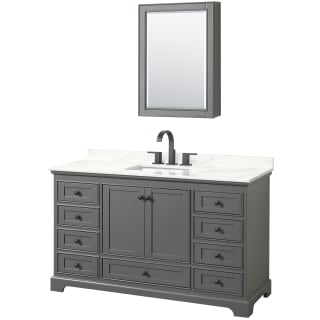 A thumbnail of the Wyndham Collection WCS202060S-QTZ-US3MED Dark Gray / Giotto Quartz Top / Matte Black Hardware