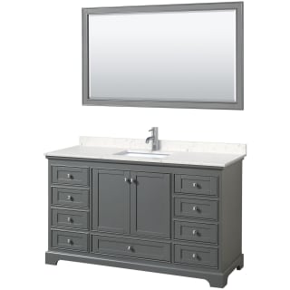 A thumbnail of the Wyndham Collection WCS202060S-VCA-M58 Dark Gray / Carrara Cultured Marble Top / Polished Chrome Hardware