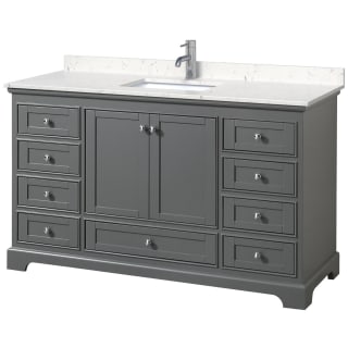 A thumbnail of the Wyndham Collection WCS202060S-VCA-MXX Dark Gray / Carrara Cultured Marble Top / Polished Chrome Hardware