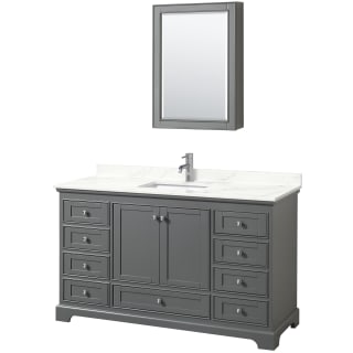 A thumbnail of the Wyndham Collection WCS202060S-QTZ-UNSMED Dark Gray / Giotto Quartz Top / Polished Chrome Hardware