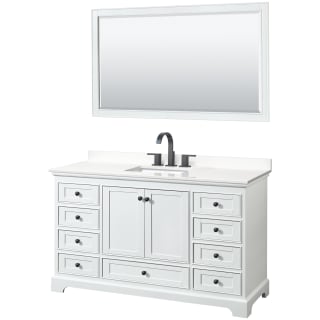 A thumbnail of the Wyndham Collection WCS202060S-QTZ-US3M58 White / White Quartz Top / Matte Black Hardware