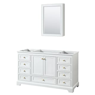 A thumbnail of the Wyndham Collection WCS202060SCXSXXMED White / Brushed Gold Hardware