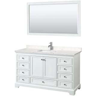 A thumbnail of the Wyndham Collection WCS202060S-VCA-M58 White / Carrara Cultured Marble Top / Polished Chrome Hardware