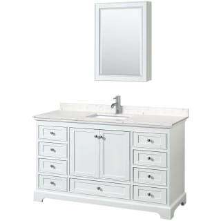 A thumbnail of the Wyndham Collection WCS202060S-VCA-MED White / Carrara Cultured Marble Top / Polished Chrome Hardware