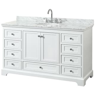 A thumbnail of the Wyndham Collection WCS202060SCMUNOMXX White / White Carrara Marble Top / Polished Chrome Hardware