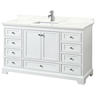 A thumbnail of the Wyndham Collection WCS202060S-QTZ-UNSMXX White / Giotto Quartz Top / Polished Chrome Hardware