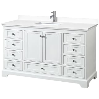 A thumbnail of the Wyndham Collection WCS202060S-VCA-MXX White / White Cultured Marble Top / Polished Chrome Hardware