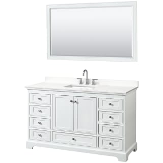 A thumbnail of the Wyndham Collection WCS202060S-QTZ-US3M58 White / White Quartz Top / Polished Chrome Hardware