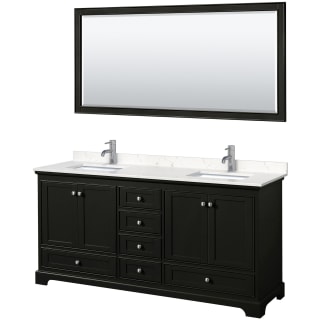 A thumbnail of the Wyndham Collection WCS202072D-VCA-M70 Dark Espresso / Carrara Cultured Marble Top / Polished Chrome Hardware