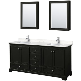 A thumbnail of the Wyndham Collection WCS202072D-VCA-MED Dark Espresso / Carrara Cultured Marble Top / Polished Chrome Hardware