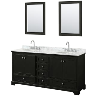 A thumbnail of the Wyndham Collection WCS202072DCMUNOM24 Dark Espresso / White Carrara Marble Top / Polished Chrome Hardware