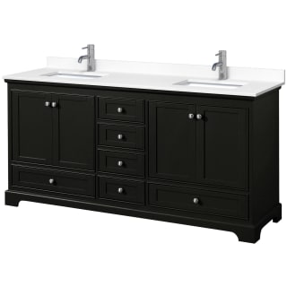 A thumbnail of the Wyndham Collection WCS202072D-VCA-MXX Dark Espresso / White Cultured Marble Top / Polished Chrome Hardware