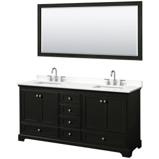 A thumbnail of the Wyndham Collection WCS202072D-QTZ-US3M70 Dark Espresso / White Quartz Top / Polished Chrome Hardware