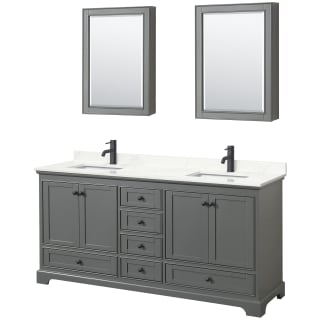 A thumbnail of the Wyndham Collection WCS202072D-QTZ-UNSMED Dark Gray / Giotto Quartz Top / Matte Black Hardware