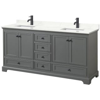 A thumbnail of the Wyndham Collection WCS202072D-QTZ-UNSMXX Dark Gray / Giotto Quartz Top / Matte Black Hardware