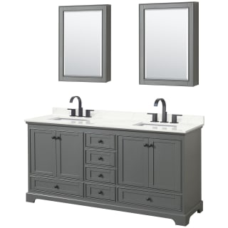 A thumbnail of the Wyndham Collection WCS202072D-QTZ-US3MED Dark Gray / Giotto Quartz Top / Matte Black Hardware