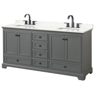 A thumbnail of the Wyndham Collection WCS202072D-QTZ-US3MXX Dark Gray / Giotto Quartz Top / Matte Black Hardware