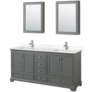 A thumbnail of the Wyndham Collection WCS202072D-VCA-MED Dark Gray / Carrara Cultured Marble Top / Polished Chrome Hardware