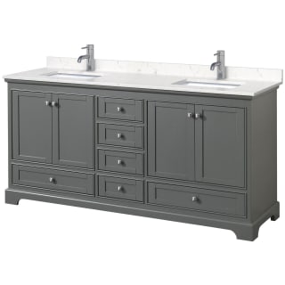 A thumbnail of the Wyndham Collection WCS202072D-VCA-MXX Dark Gray / Carrara Cultured Marble Top / Polished Chrome Hardware