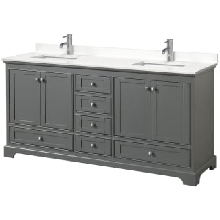 A thumbnail of the Wyndham Collection WCS202072D-QTZ-UNSMXX Dark Gray / White Quartz Top / Polished Chrome Hardware