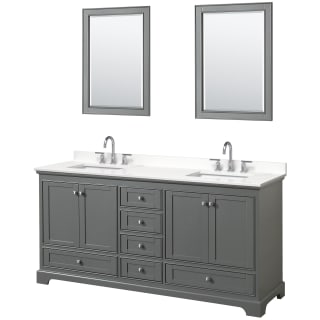 A thumbnail of the Wyndham Collection WCS202072D-QTZ-US3M24 Dark Gray / White Quartz Top / Polished Chrome Hardware