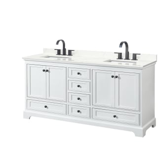 A thumbnail of the Wyndham Collection WCS202072D-QTZ-US3MXX White / Giotto Quartz Top / Matte Black Hardware