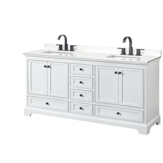 A thumbnail of the Wyndham Collection WCS202072D-QTZ-US3MXX White / White Quartz Top / Matte Black Hardware