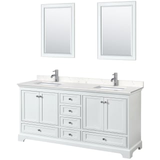 A thumbnail of the Wyndham Collection WCS202072D-VCA-M24 White / Carrara Cultured Marble Top / Polished Chrome Hardware