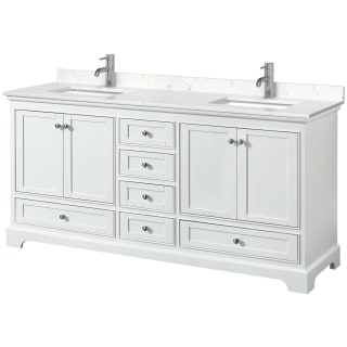A thumbnail of the Wyndham Collection WCS202072D-VCA-MXX White / Carrara Cultured Marble Top / Polished Chrome Hardware