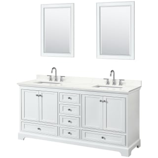 A thumbnail of the Wyndham Collection WCS202072D-QTZ-US3M24 White / Giotto Quartz Top / Polished Chrome Hardware