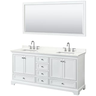 A thumbnail of the Wyndham Collection WCS202072D-QTZ-US3M70 White / Giotto Quartz Top / Polished Chrome Hardware