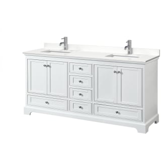 A thumbnail of the Wyndham Collection WCS202072D-QTZ-UNSMXX White / White Quartz Top / Polished Chrome Hardware