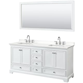 A thumbnail of the Wyndham Collection WCS202072D-QTZ-US3M70 White / White Quartz Top / Polished Chrome Hardware